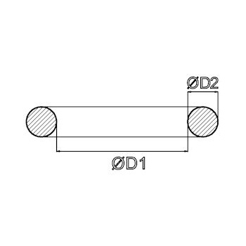 O-Ring 6x4.5 mm NBR(Nitril) 70 Shore A