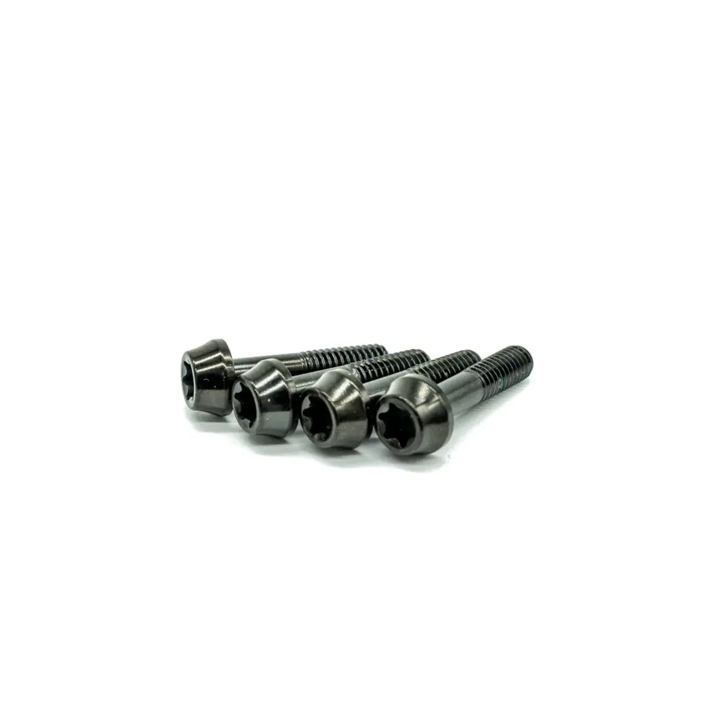 [1004642] Titanium Hayes Dominion Brake Lever Clamp Bolt Set (4x M4x18) (Black)